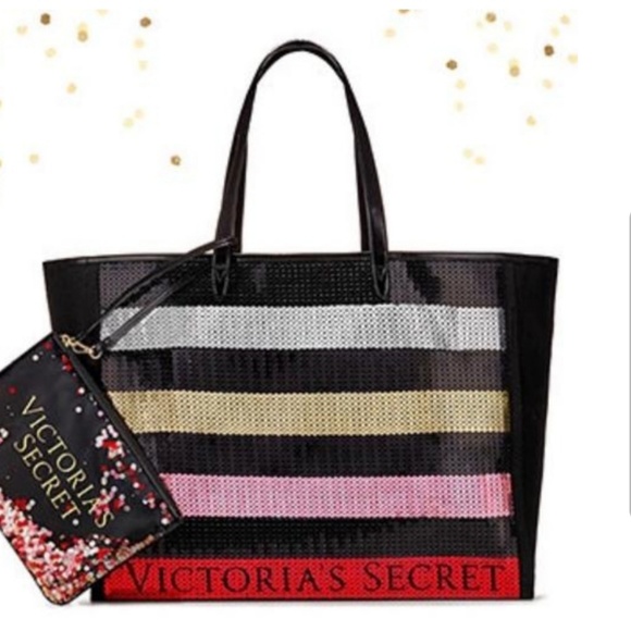Victoria's Secret Handbags - NEW Victoria's Secret Sequin Tote